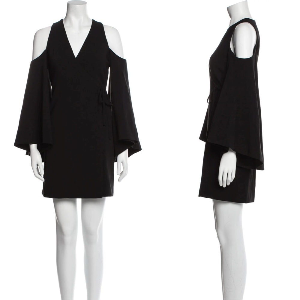 ALEXIS Tyra V-Neck Cold-Shoulder Crepe Dress - Picture 2 of 12